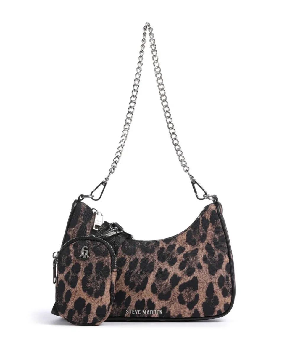 BVITAL Schultertasche Nylon schwarz/beige