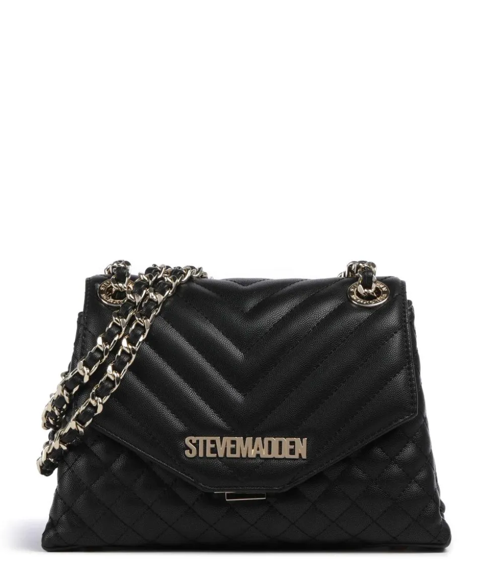 BVOLT Schultertasche Lederimitat schwarz