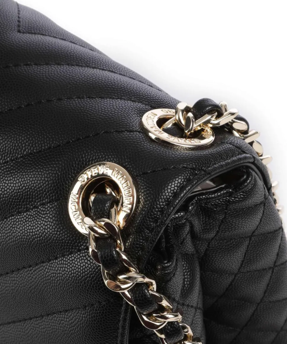 BVOLT Schultertasche Lederimitat schwarz