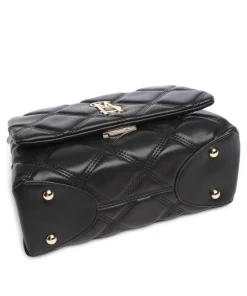 BVOLTURI Schultertasche Lederimitat schwarz