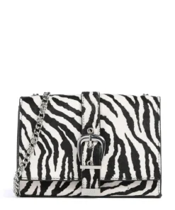 BZETA Umhängetasche Leder weiß/schwarz