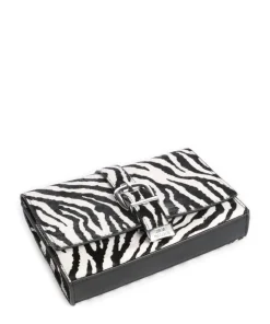 BZETA Umhängetasche Leder weiß/schwarz