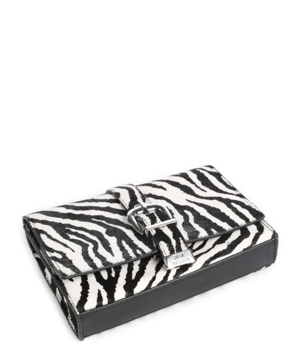 BZETA Umhängetasche Leder weiß/schwarz