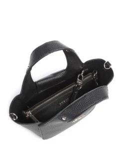 Calista Mini Umhängetasche Lederimitat schwarz