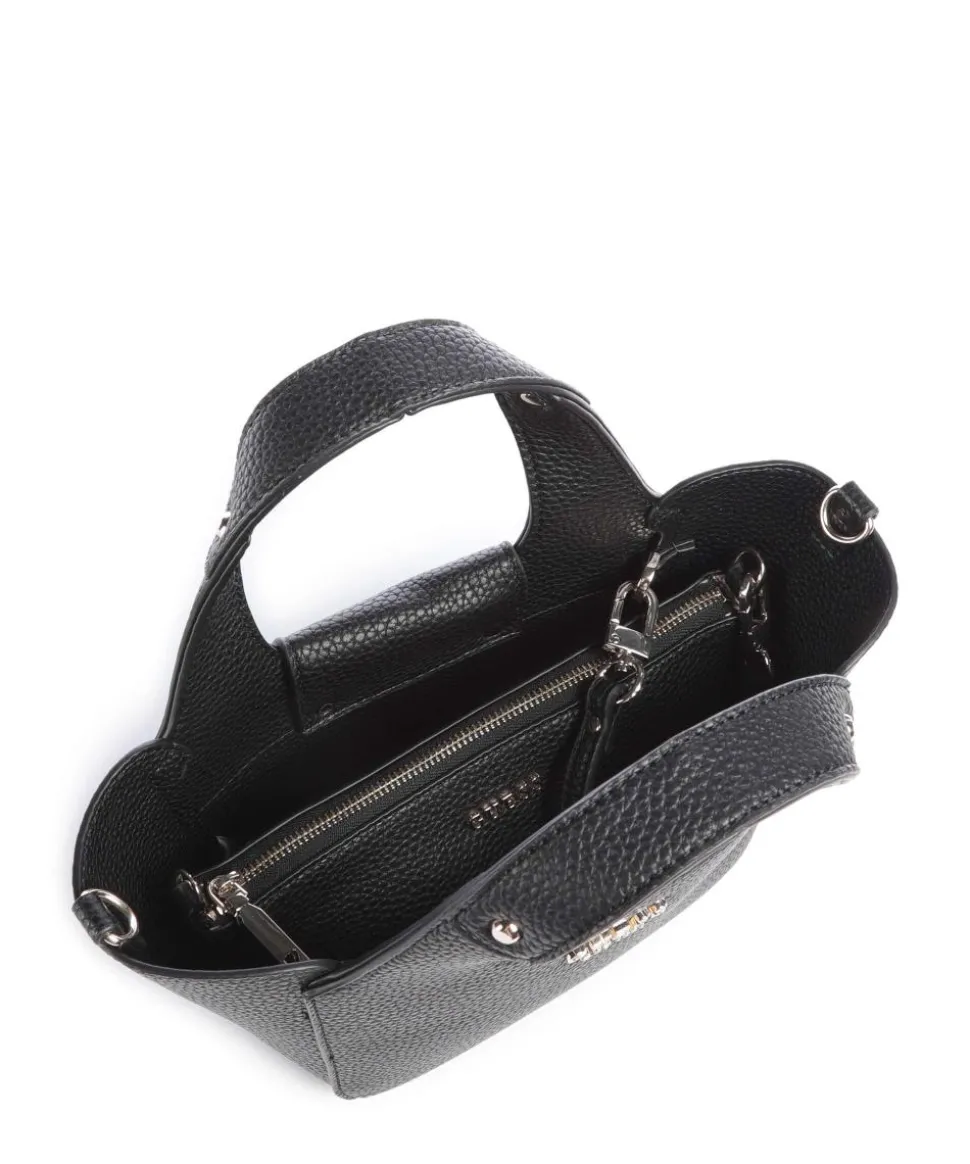 Calista Mini Umhängetasche Lederimitat schwarz
