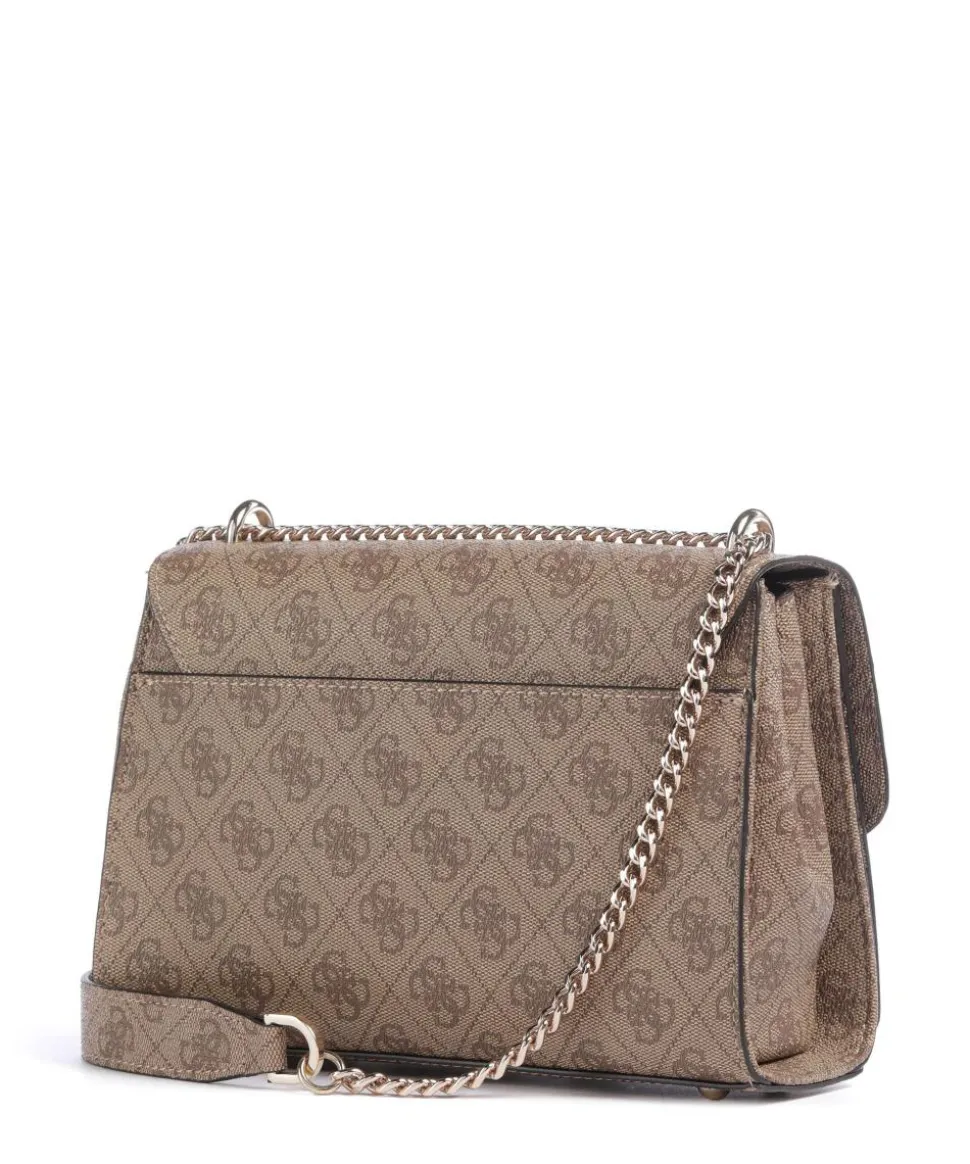 Calista Schultertasche Lederimitat hellbraun