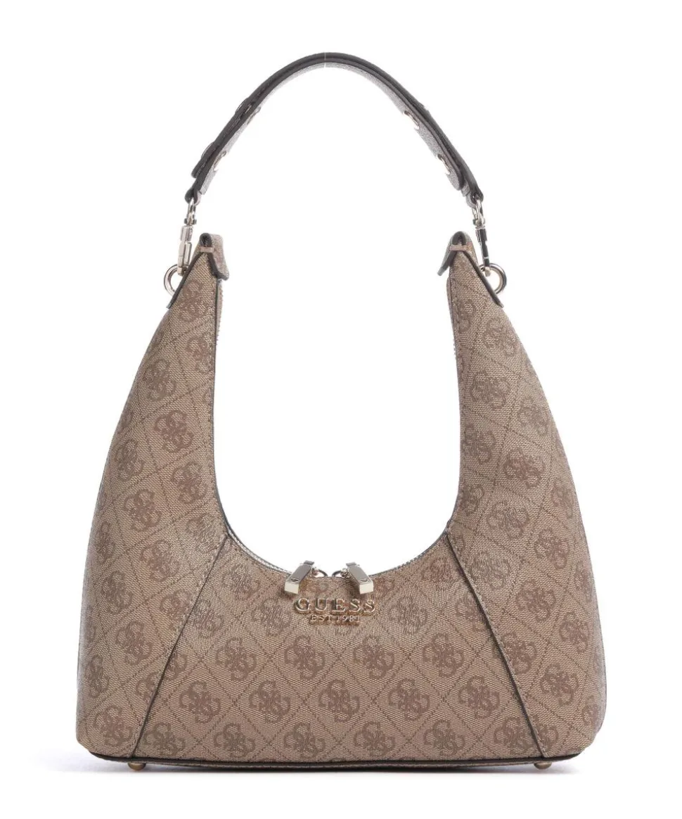 Calista Schultertasche Lederimitat hellbraun