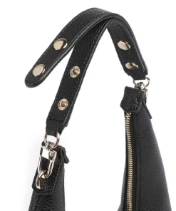 Calista Schultertasche Lederimitat schwarz