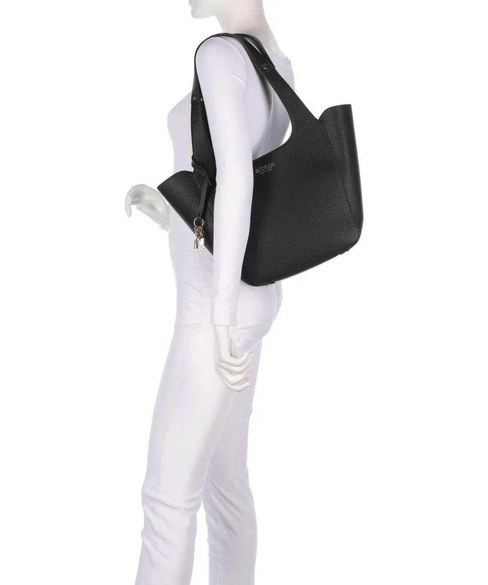 Calista Shopper Lederimitat schwarz