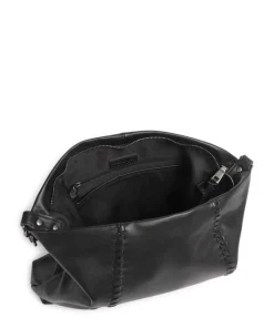 Calm Beuteltasche genarbtes Rindsleder schwarz