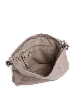 Calm Beuteltasche genarbtes Rindsleder taupe