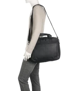 Calvi Aktentasche 15″ Pull-Up Rindsleder schwarz