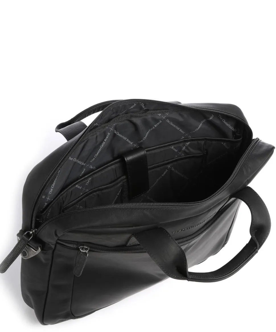 Calvi Aktentasche 15″ Pull-Up Rindsleder schwarz