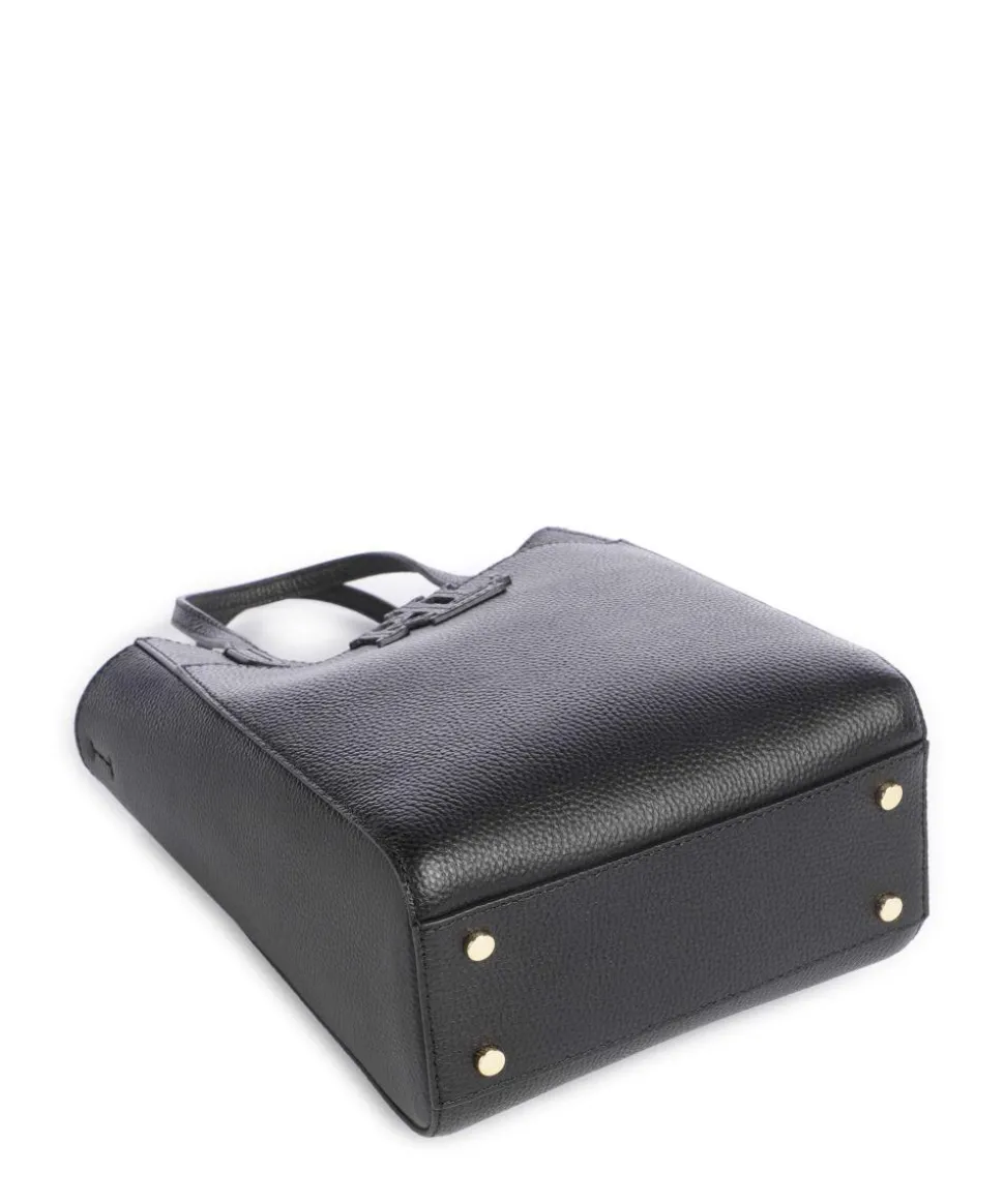 Cameryn Small Handtasche genarbtes Rindsleder schwarz