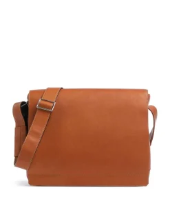 Campo Kuriertasche fein genarbtes Leder cognac