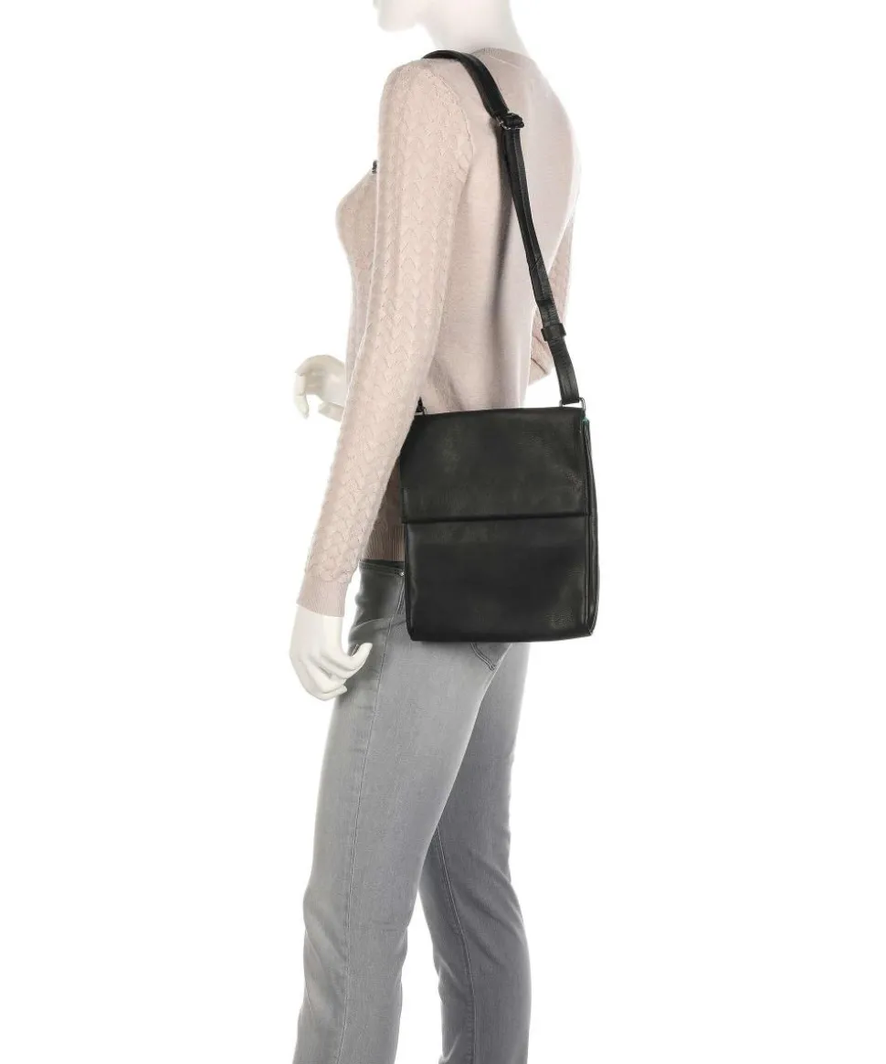 Campo Umhängetasche Rindsleder schwarz