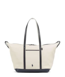 Canvas Large Shopper Canvas beige/blau