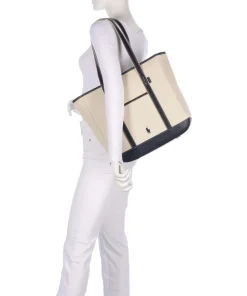 Canvas Medium Shopper Canvas beige/blau