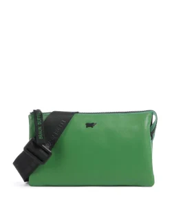 Capri RFID Umhängetasche weiches Rindsleder grün