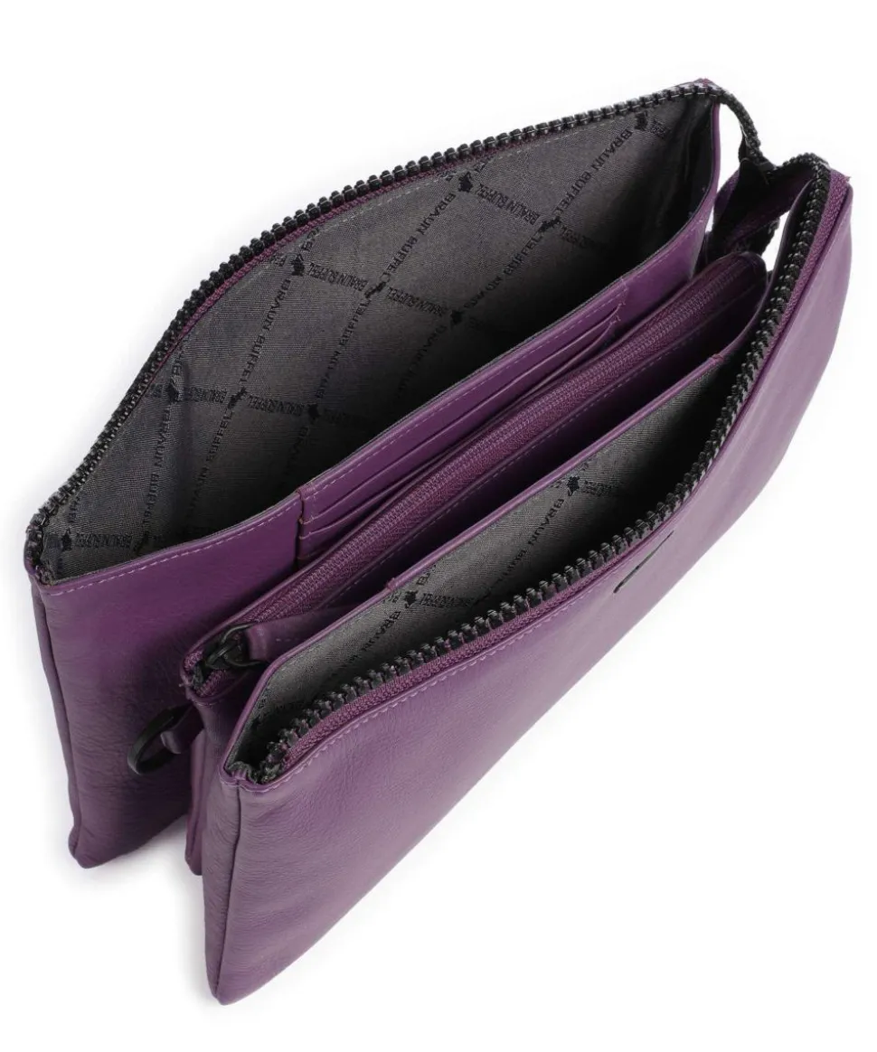 Capri RFID Umhängetasche weiches Rindsleder violett