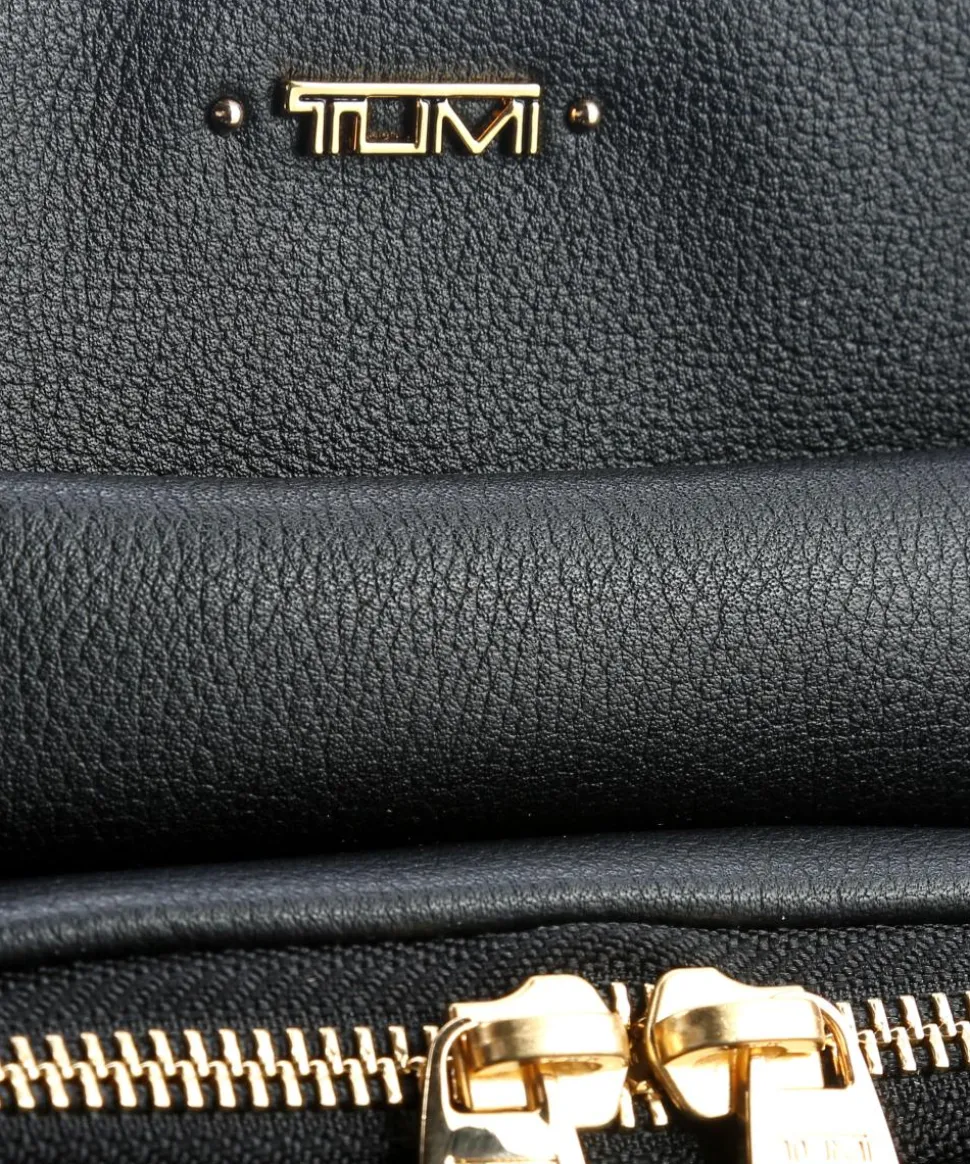 Capri Umhängetasche Leder schwarz