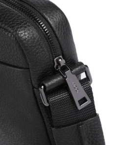 Cardona Rafael Umhängetasche genarbtes Leder schwarz