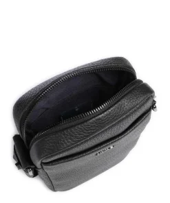 Cardona Rafael Umhängetasche genarbtes Leder schwarz
