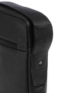 Cardona Remus Umhängetasche genarbtes Rindsleder schwarz
