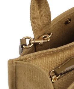 Cargo Handtasche Canvas braun