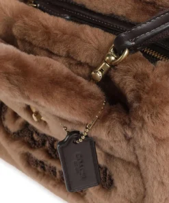 Cargo Shearling 20 Umhängetasche Fell braun