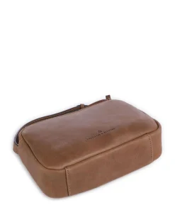 Carisma Umhängetasche genarbtes Rindsleder braun