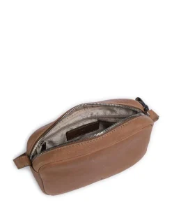 Carisma Umhängetasche genarbtes Rindsleder braun