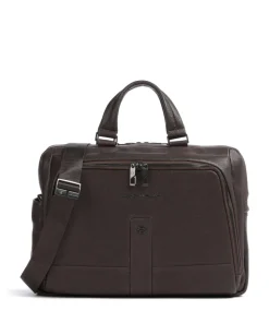 Carl 13 Aktentasche 14″ genarbtes Rindsleder dunkelbraun