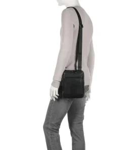 Carl Umhängetasche 10″ genarbtes Rindsleder schwarz