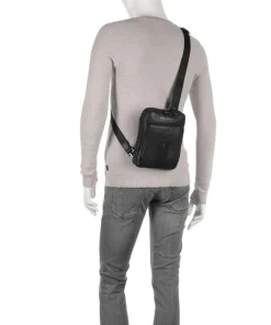 Carl Umhängetasche 10″ genarbtes Rindsleder schwarz