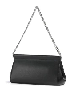 Carmine Schultertasche genarbtes Leder schwarz