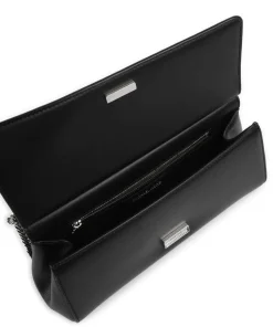 Carmine Schultertasche genarbtes Leder schwarz