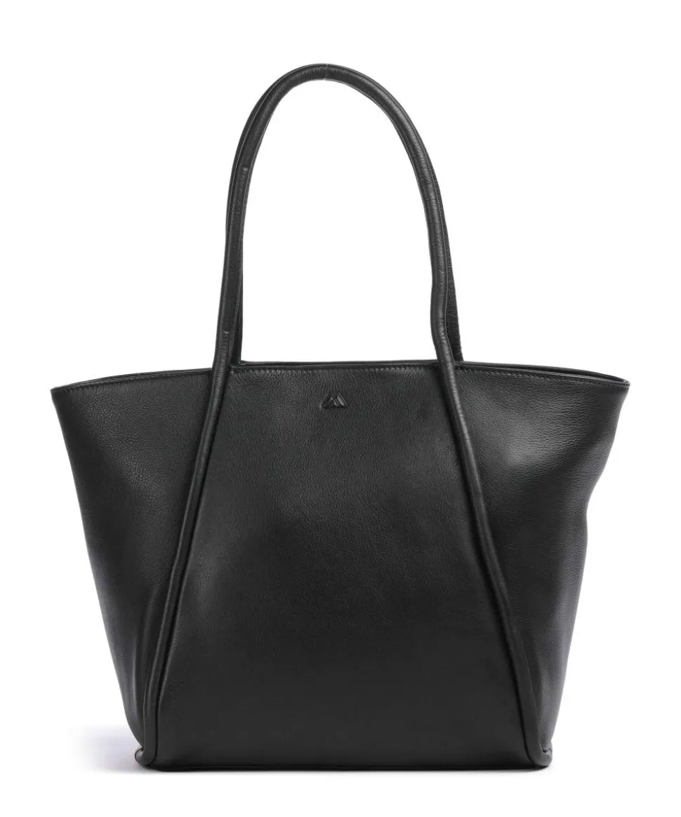 Carole Shopper genarbtes Rindsleder schwarz