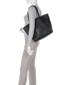 Carole Shopper genarbtes Rindsleder schwarz