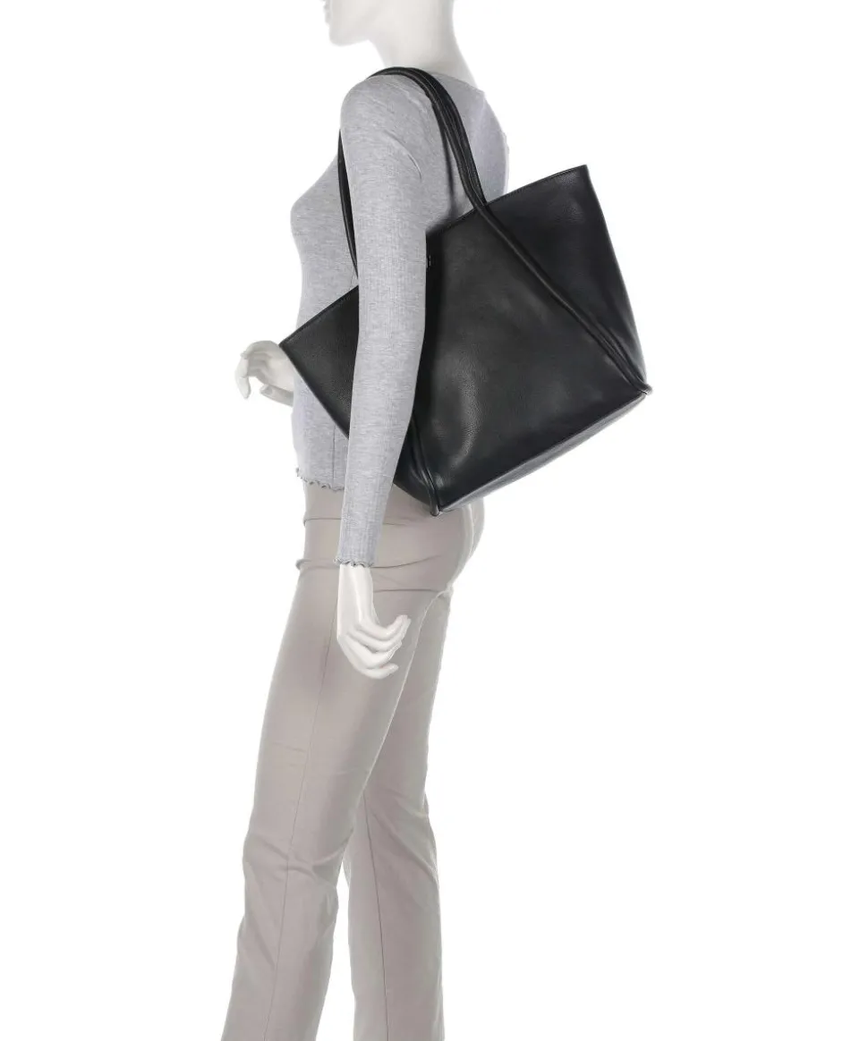 Carole Shopper genarbtes Rindsleder schwarz