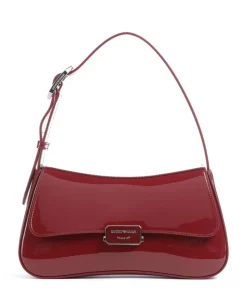 Cassandra Schultertasche Lederimitat dunkelrot