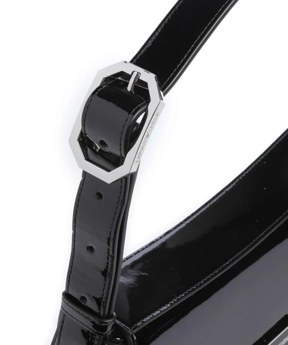 Cassandra Schultertasche Lederimitat schwarz