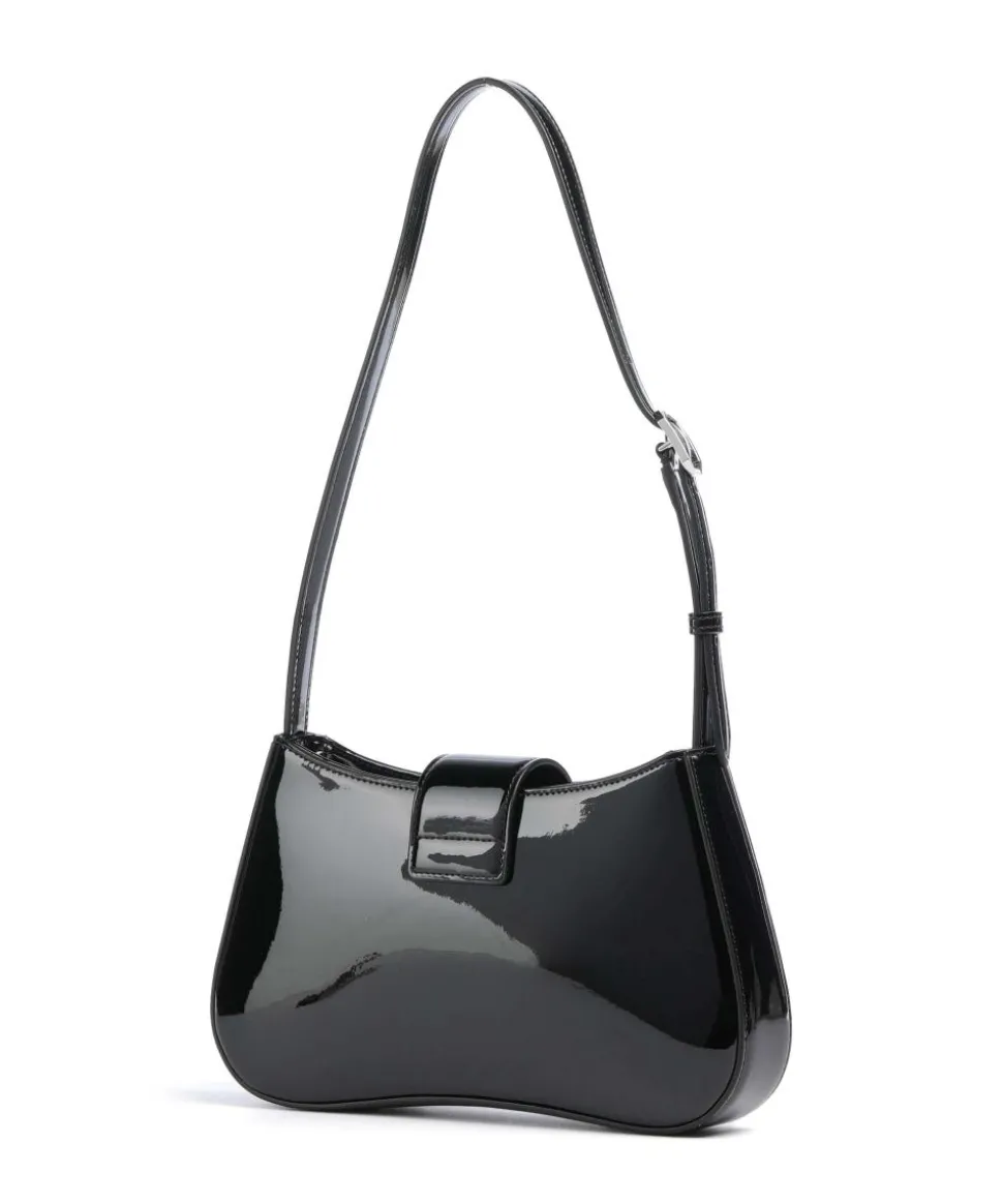 Cassandra Schultertasche Lederimitat schwarz