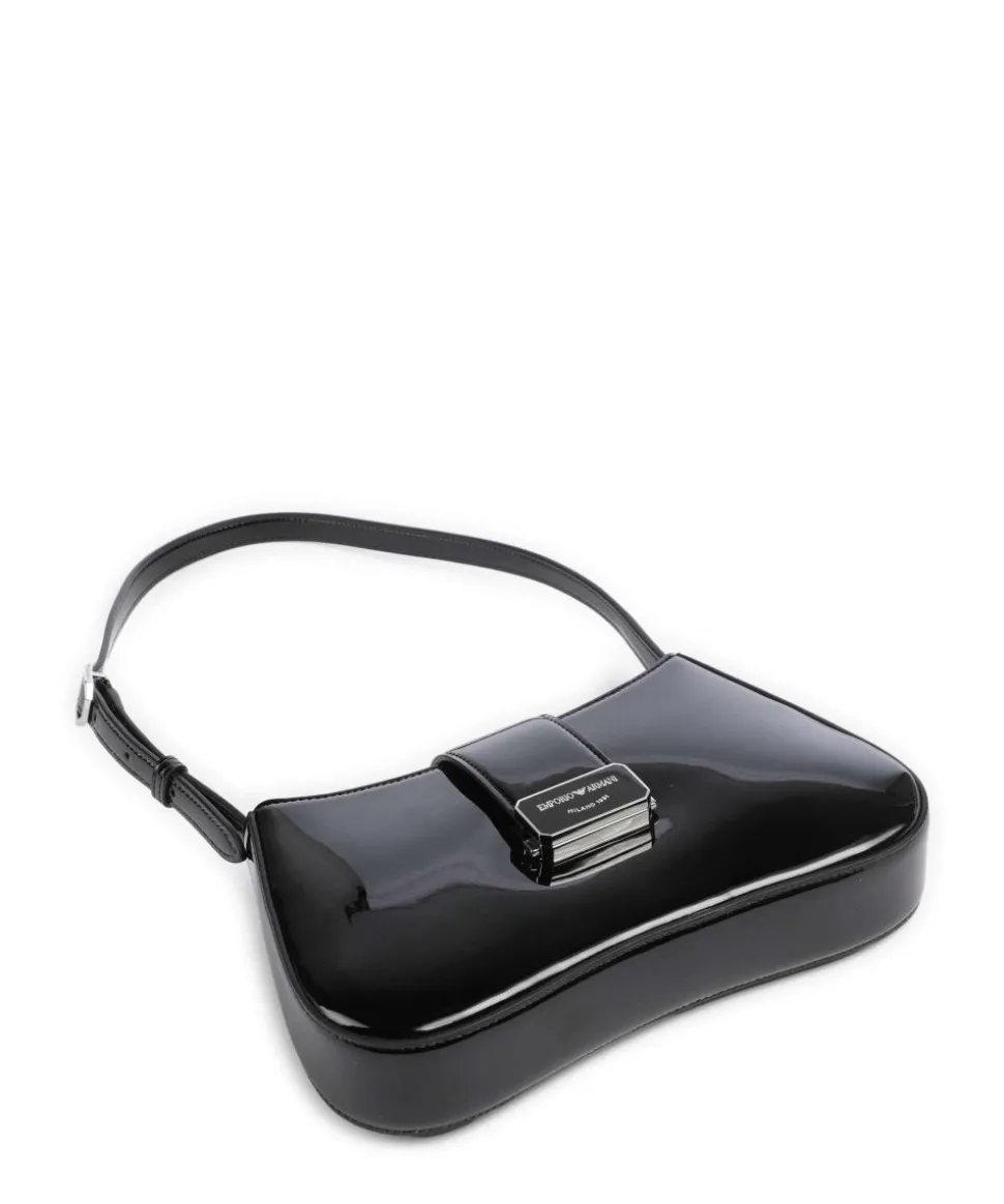 Cassandra Schultertasche Lederimitat schwarz