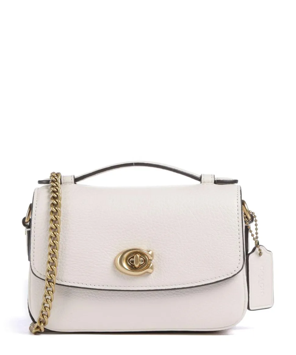 Cassie 17 Umhängetasche genarbtes Rindsleder elfenbein