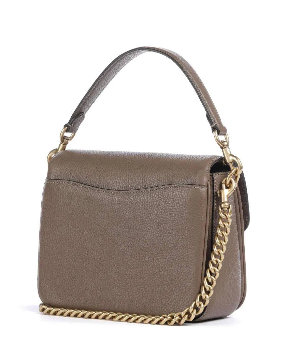 Cassie 19 Umhängetasche genarbtes Leder taupe