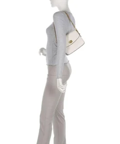 Cassie 19 Umhängetasche genarbtes Leder elfenbein