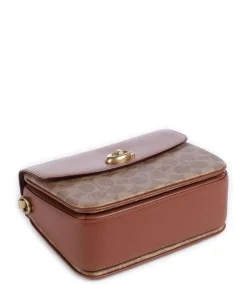 Cassie 19 Umhängetasche Leder, Canvas braun