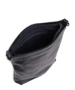 Caugio Beuteltasche fein genarbtes Rindsleder dunkelblau