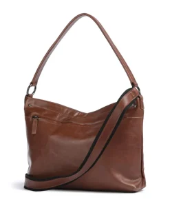 Caugio Beuteltasche fein genarbtes Rindsleder cognac